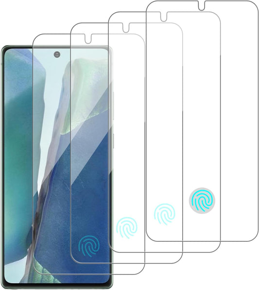 4 Pack Glass Screen Protector Compatible for Samsung Galaxy Note 20 5G / SM-N981U [9H Hardness]-HD Screen Tempered Glass, Scratch Resistant,Easy Install [Case Friendly]