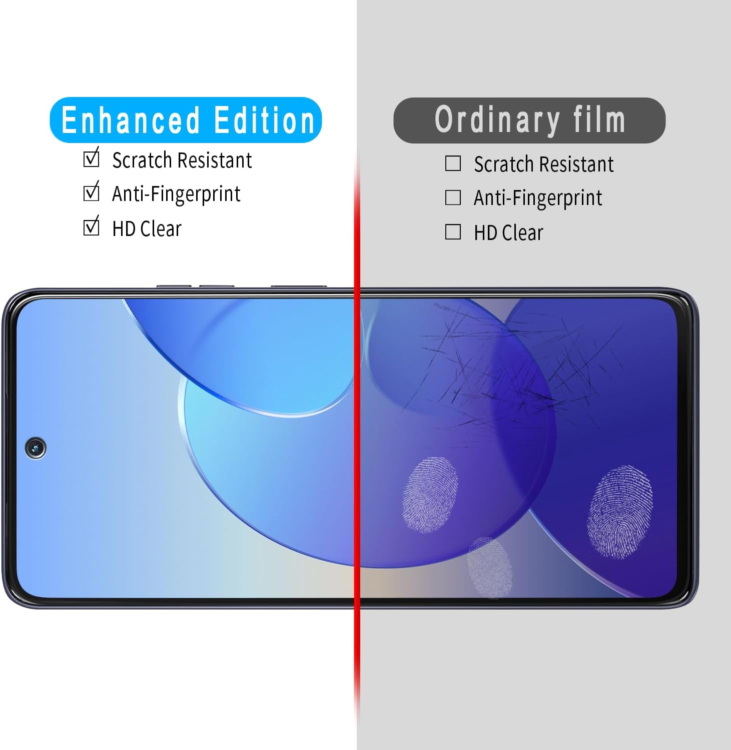 Slanku (3 Pack for Motorola Moto G Power 5G 2025 Screen Protector, 9H Tempered Glass, Touch Sensitivity, Scratch Resistant, Case Friendly