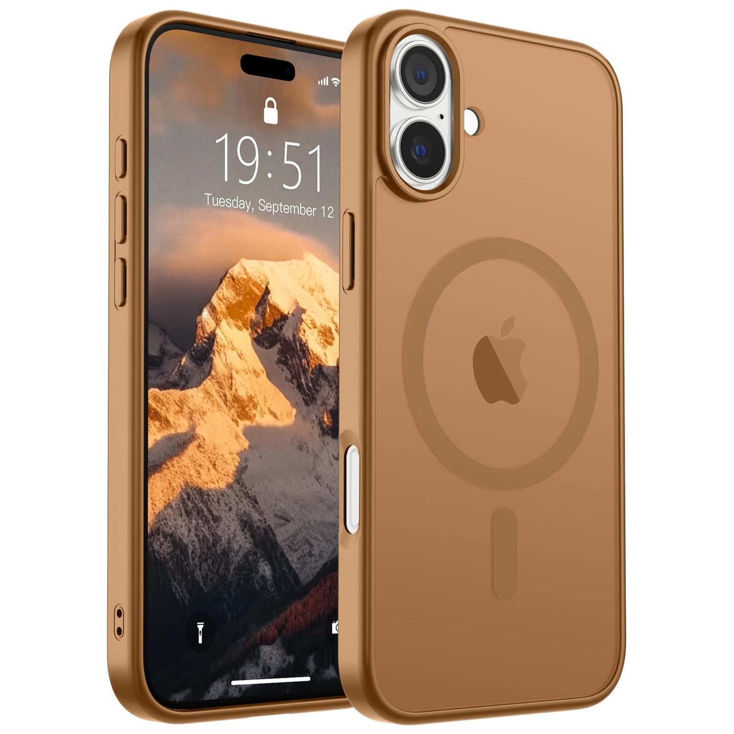 SUPFINE Magnetic for iPhone 17 Case (Compatible with MagSafe)(Military Grade Drop Protection) Translucent Matte Shockproof with Anti-Fingerprint Phone Cover,Black