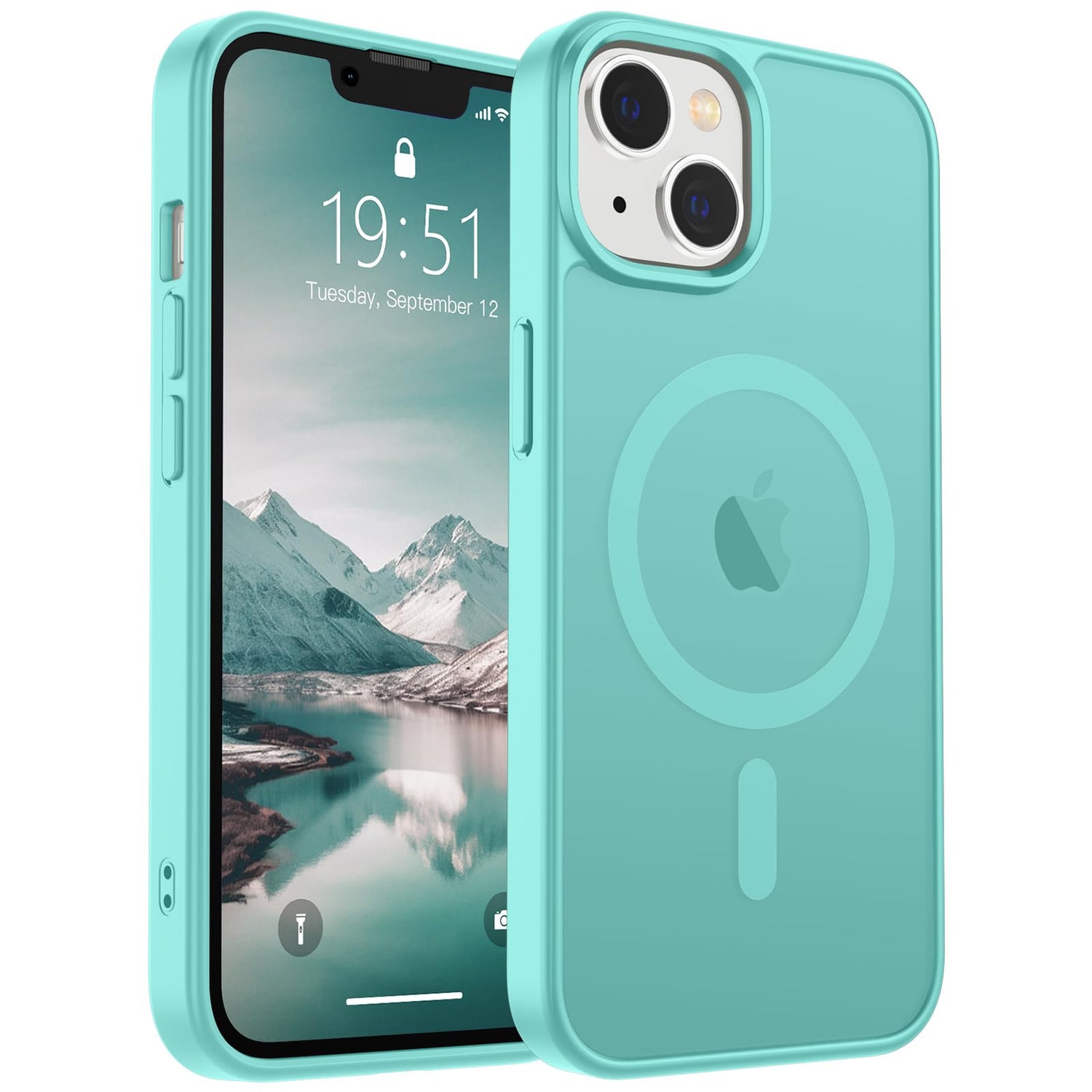 SUPFINE Magnetic for iPhone 17 Case (Compatible with MagSafe)(Military Grade Drop Protection) Translucent Matte Shockproof with Anti-Fingerprint Phone Cover,Black