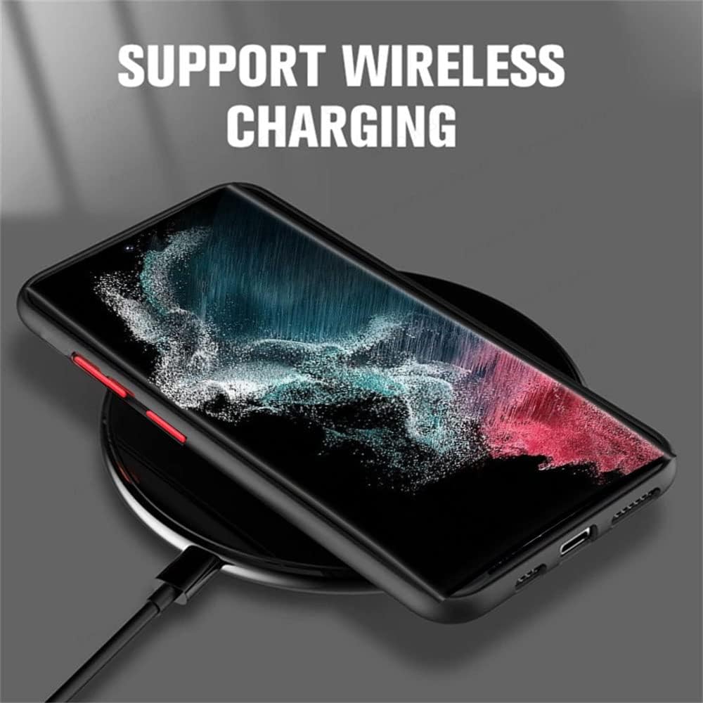 Galaxy Note 10 Plus Case Magnetic [Support Magsafe Charger] Wireless Anti-Scratch Shockproof Matte Clear Camera Protection Slim Thin Phone Cover Case for Samsung Galaxy Note 10 Plus 6.8"-Black