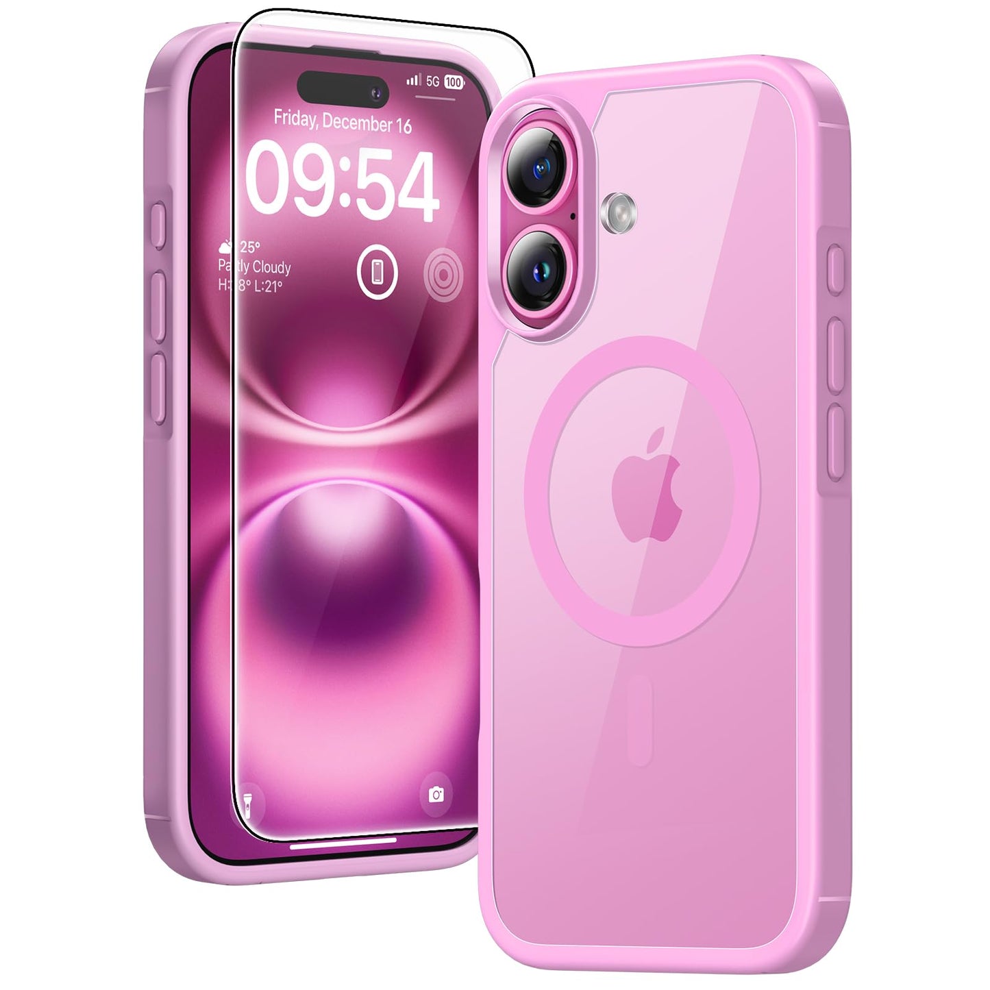 TAURI for iPhone 17 Case, Anti-Yellowing with Screen Protector, Military-Grade Protection Shockproof Slim Phone Case for iPhone 17, Clear