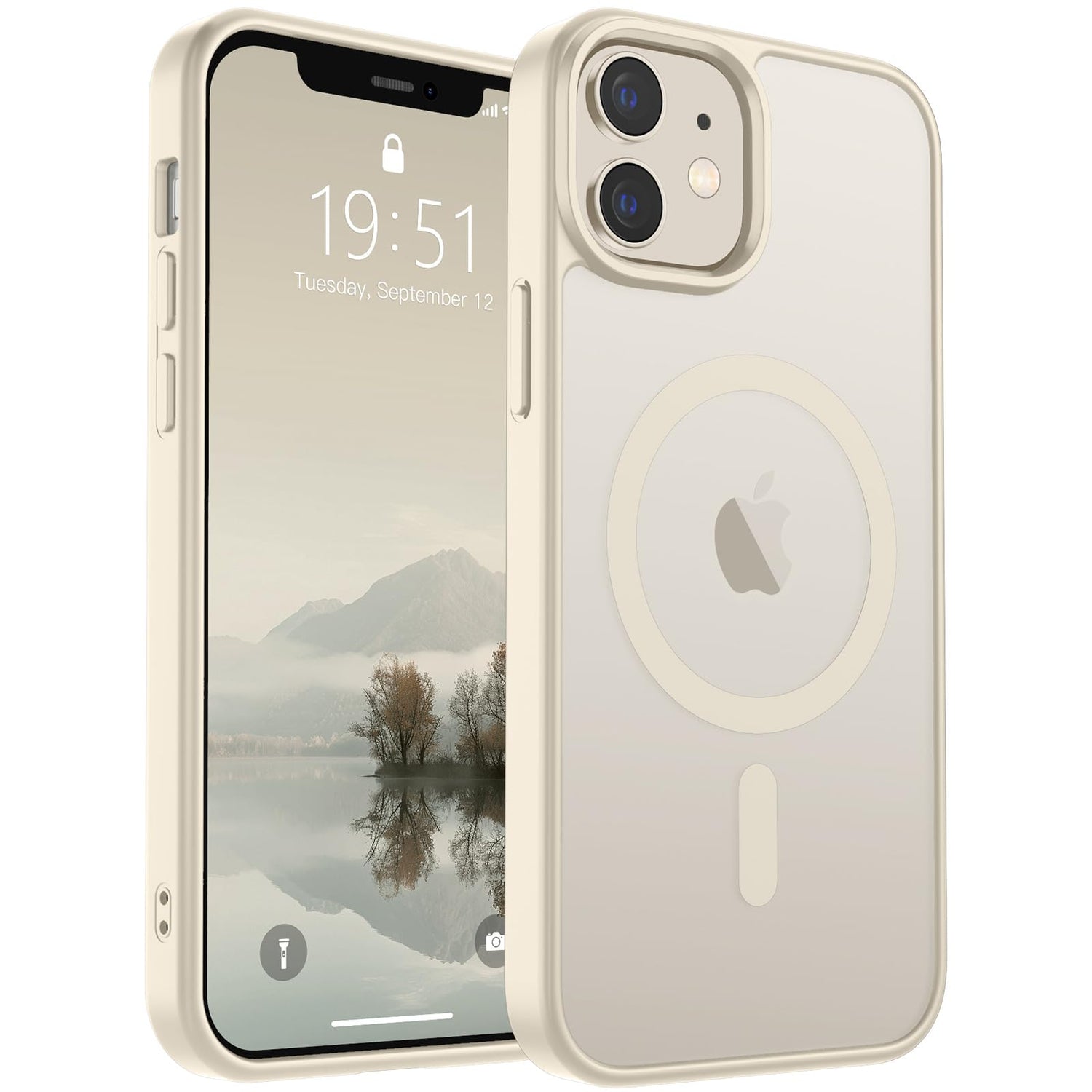SUPFINE Magnetic for iPhone 17 Case (Compatible with MagSafe)(Military Grade Drop Protection) Translucent Matte Shockproof with Anti-Fingerprint Phone Cover,Black