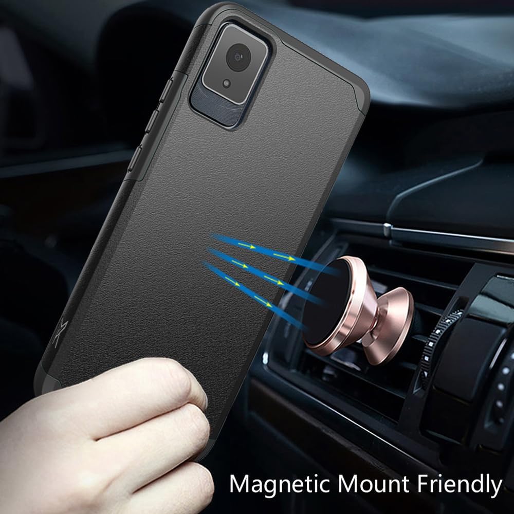 TJS Compatible for TCL K11 T432W Phone Case (Black)