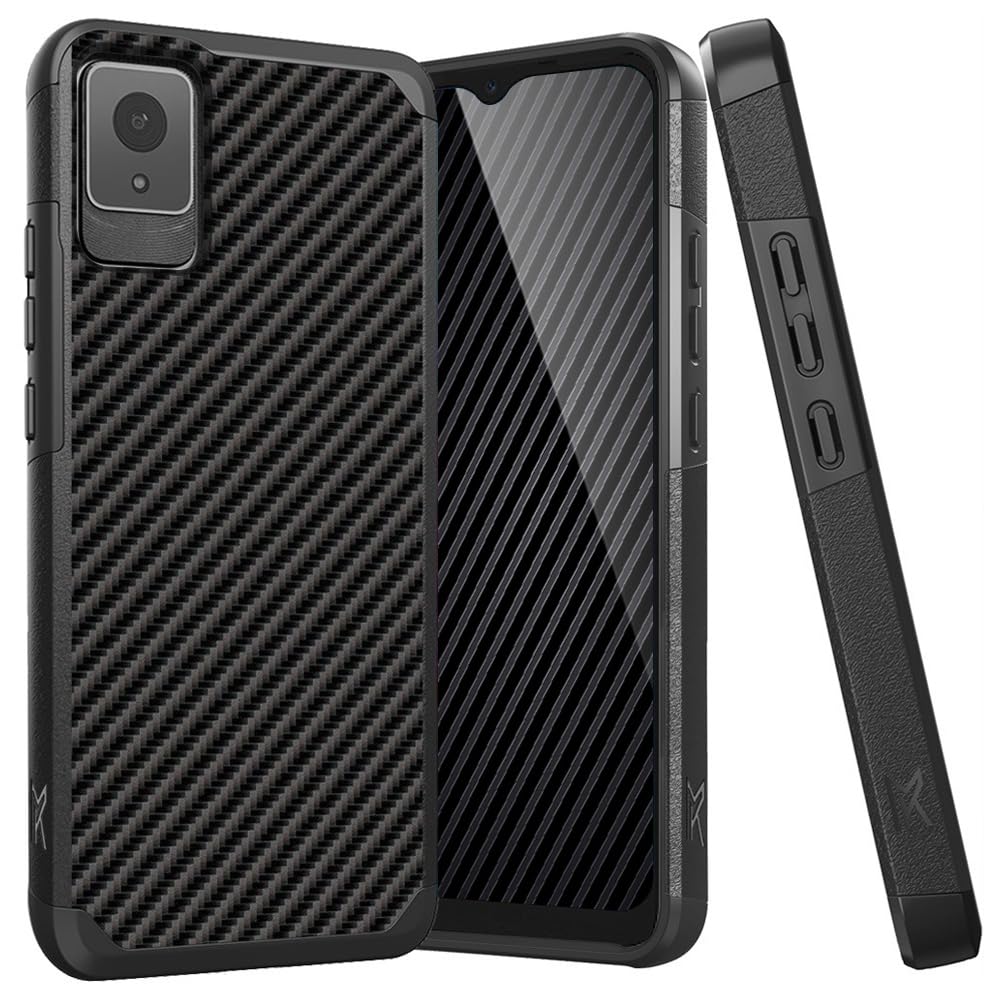 TJS Compatible for TCL K11 T432W Phone Case (Black)