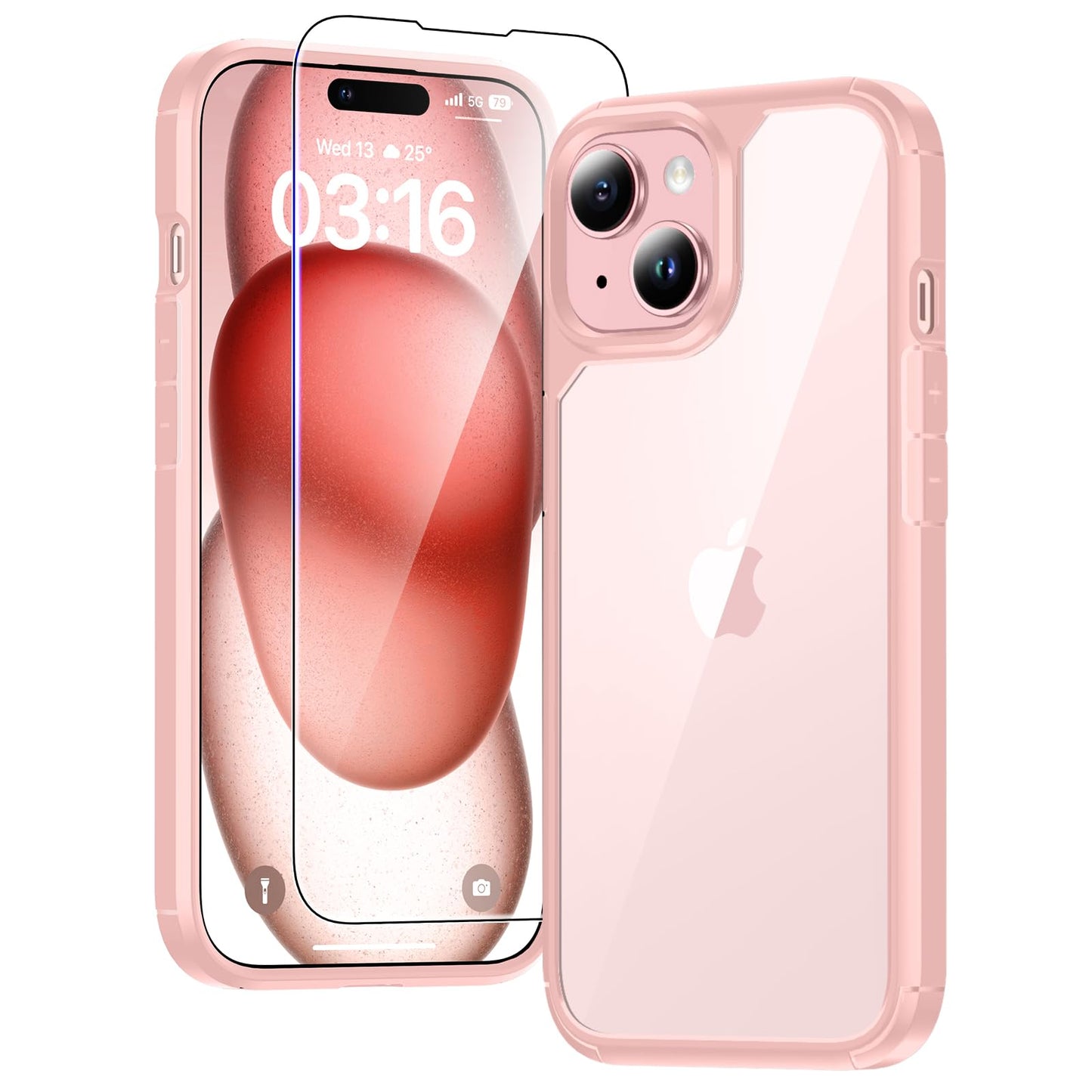 TAURI for iPhone 17 Case, Anti-Yellowing with Screen Protector, Military-Grade Protection Shockproof Slim Phone Case for iPhone 17, Clear