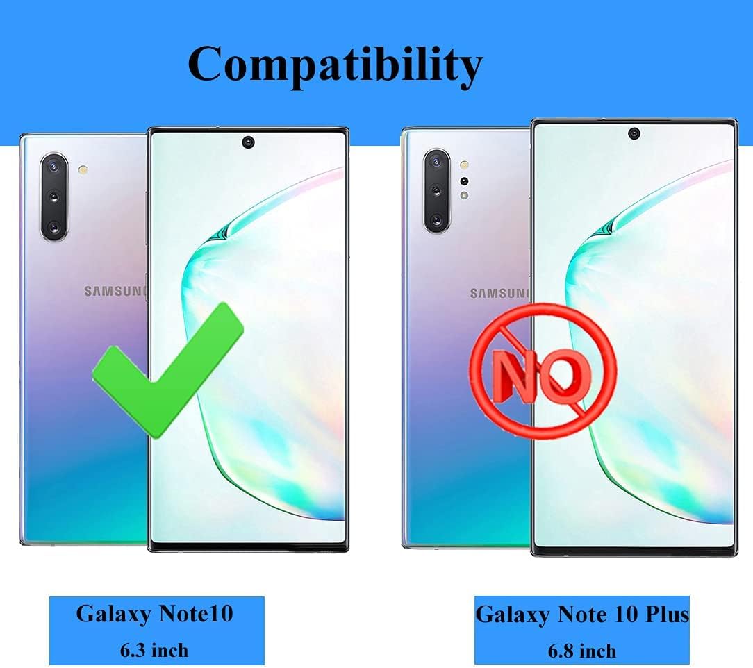 LeYi Compatible for Galaxy Note 10 Case[Not for Plus/+], Upgrade 3-in-1 Full Body Shockproof Rubber Outer Cover Heavy Duty Tough Rugged Dustproof Defender Protection Case for Samsung Note 10 (Teal)