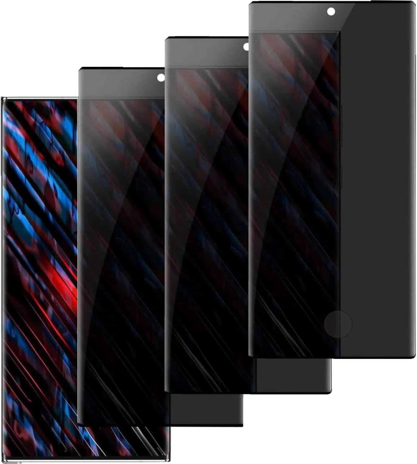 3 Pack Privacy Screen Protector for Samsung Galaxy Note 10, 9H Hardness [Anti-Scratch] Anti-Spy Tempered Glass Film for Samsung Galaxy Note 10 [Support Fingerprint Unlock]