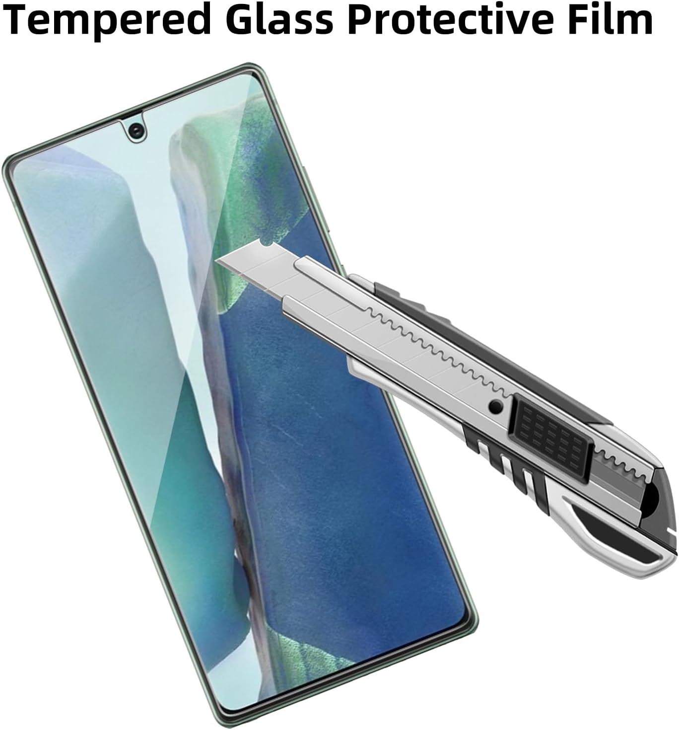 4 Pack Glass Screen Protector Compatible for Samsung Galaxy Note 20 5G / SM-N981U [9H Hardness]-HD Screen Tempered Glass, Scratch Resistant,Easy Install [Case Friendly]