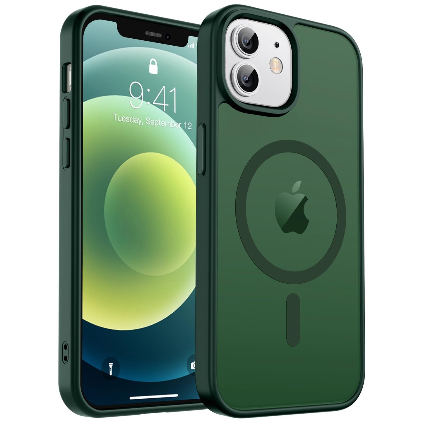 Magnetic for iPhone 17 Case, Upgraded [Camera Control Button] [Full Camera Protection] [with 1 Screen Protector] Translucent Matte Shockproof Protective Phone Cover, Mist Blue