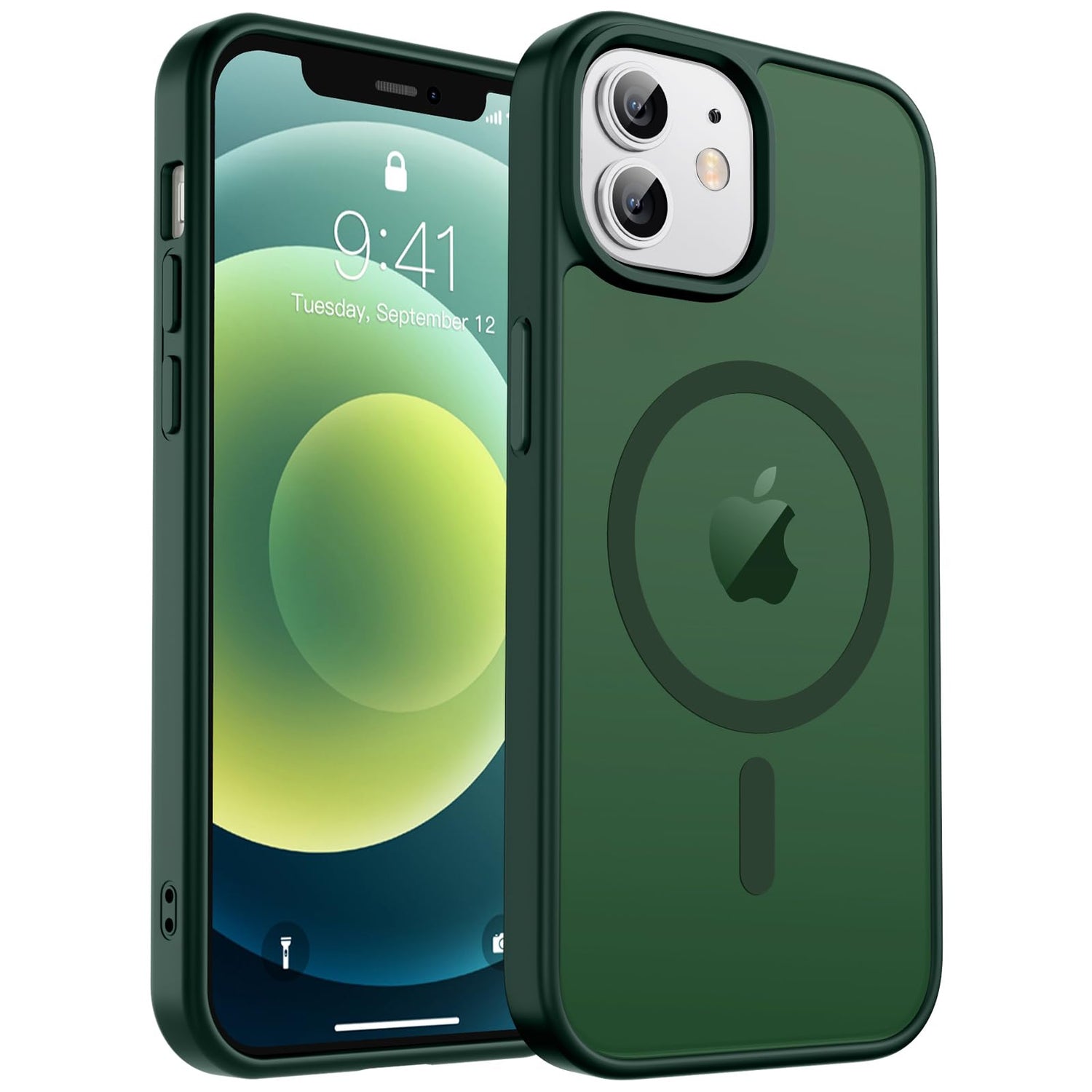 Magnetic for iPhone 17 Case, Upgraded [Camera Control Button] [Full Camera Protection] [with 1 Screen Protector] Translucent Matte Shockproof Protective Phone Cover, Mist Blue