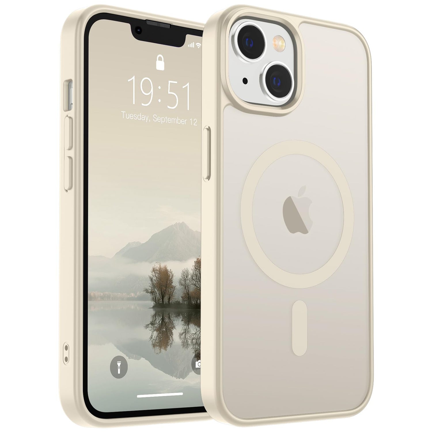 SUPFINE Magnetic for iPhone 17 Case (Compatible with MagSafe)(Military Grade Drop Protection) Translucent Matte Shockproof with Anti-Fingerprint Phone Cover,Black