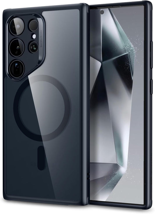 ESR for Samsung S24 Ultra Case, Compatible with MagSafe, Magnetic Case for Samsung Galaxy S24 Ultra, Military-Grade Protection, Yellowing Resistant, Classic Series, Clear Black
