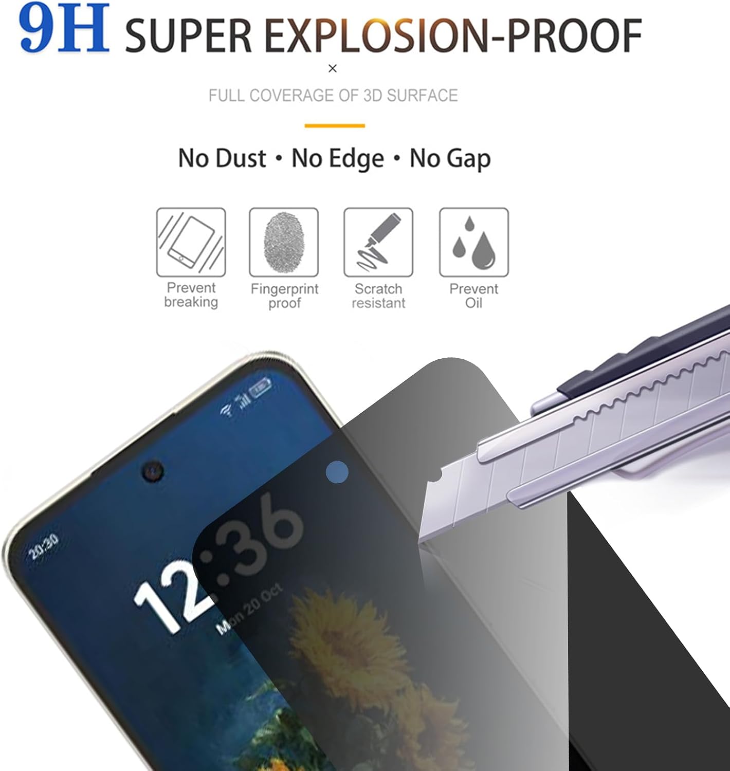 2 Pack Privacy Screen Protector for TCL NXTPAPER 70 Pro