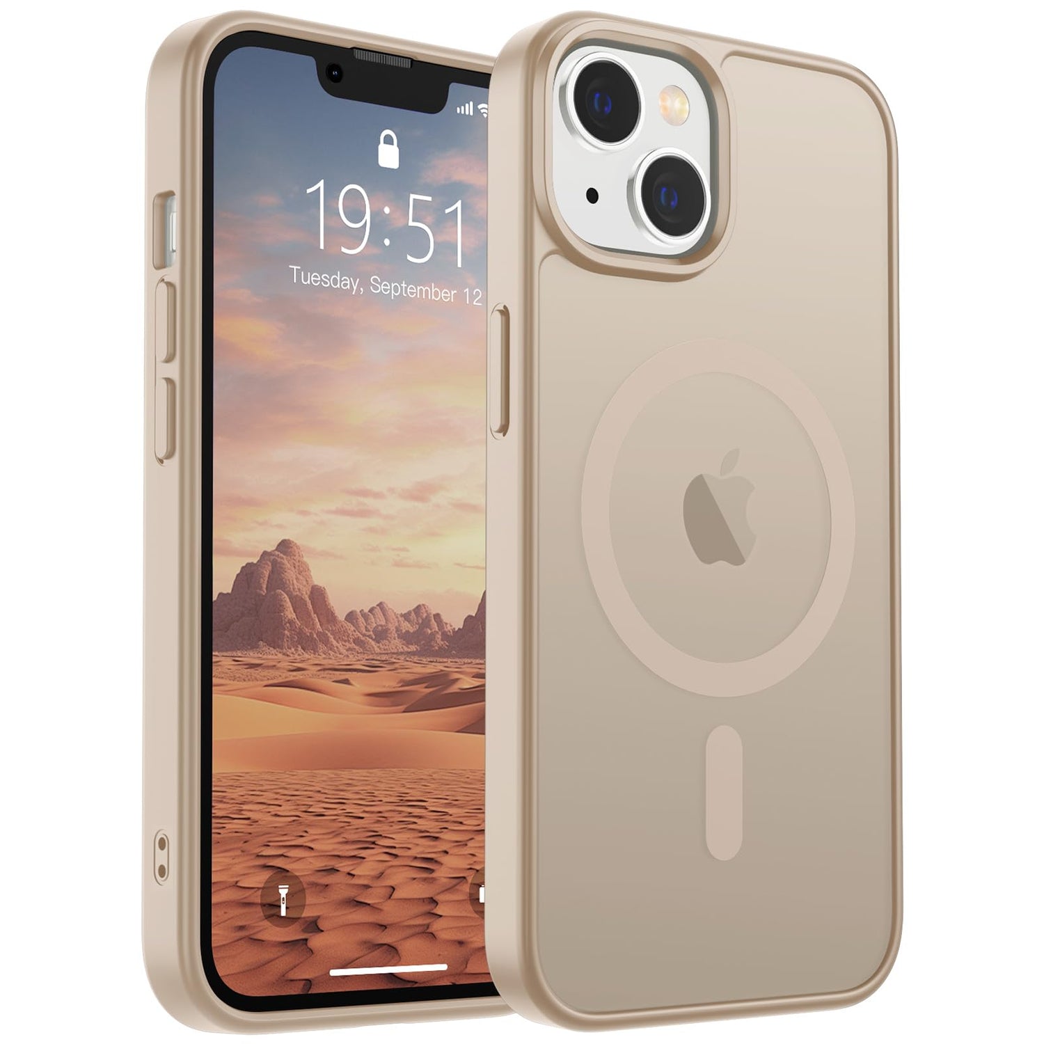 SUPFINE Magnetic for iPhone 17 Case (Compatible with MagSafe)(Military Grade Drop Protection) Translucent Matte Shockproof with Anti-Fingerprint Phone Cover,Black