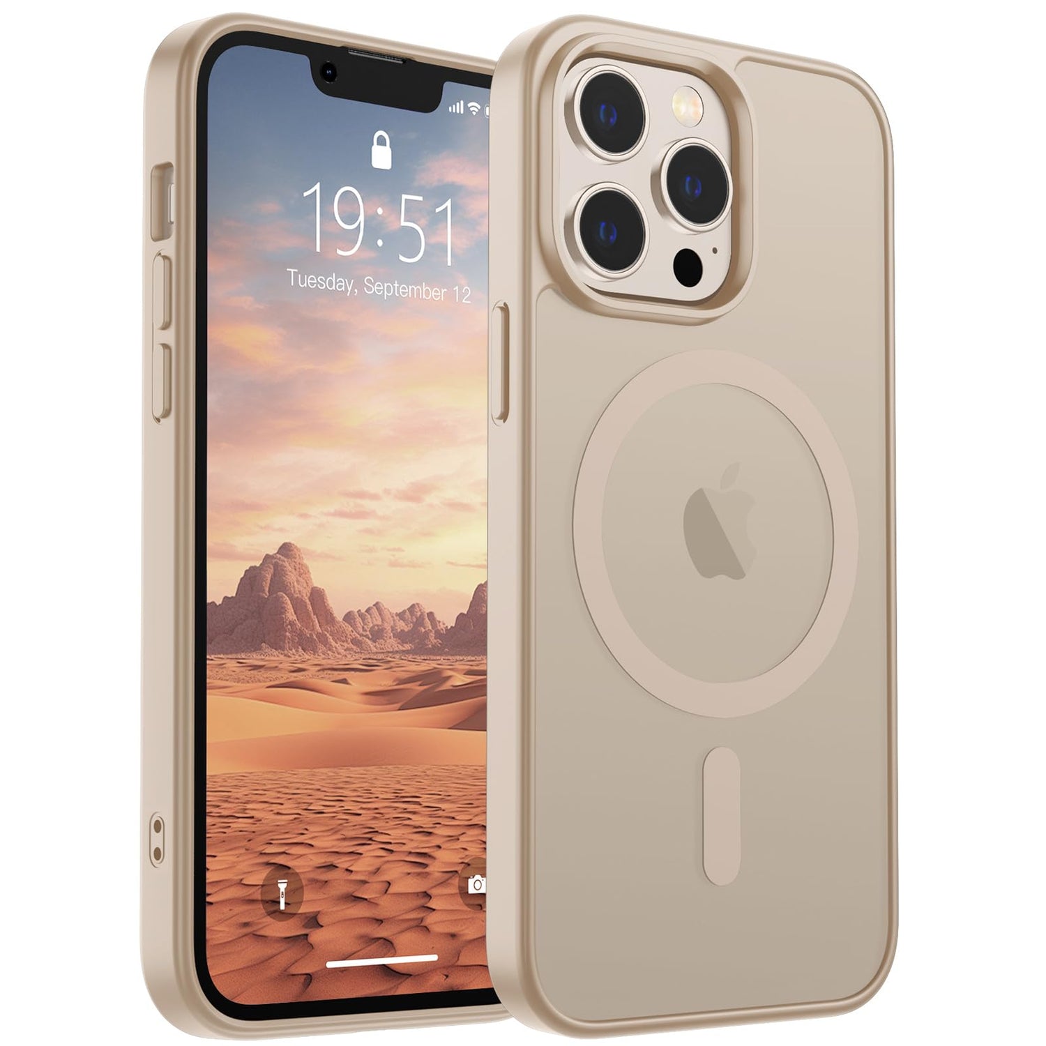 SUPFINE Magnetic for iPhone 17 Case (Compatible with MagSafe)(Military Grade Drop Protection) Translucent Matte Shockproof with Anti-Fingerprint Phone Cover,Black