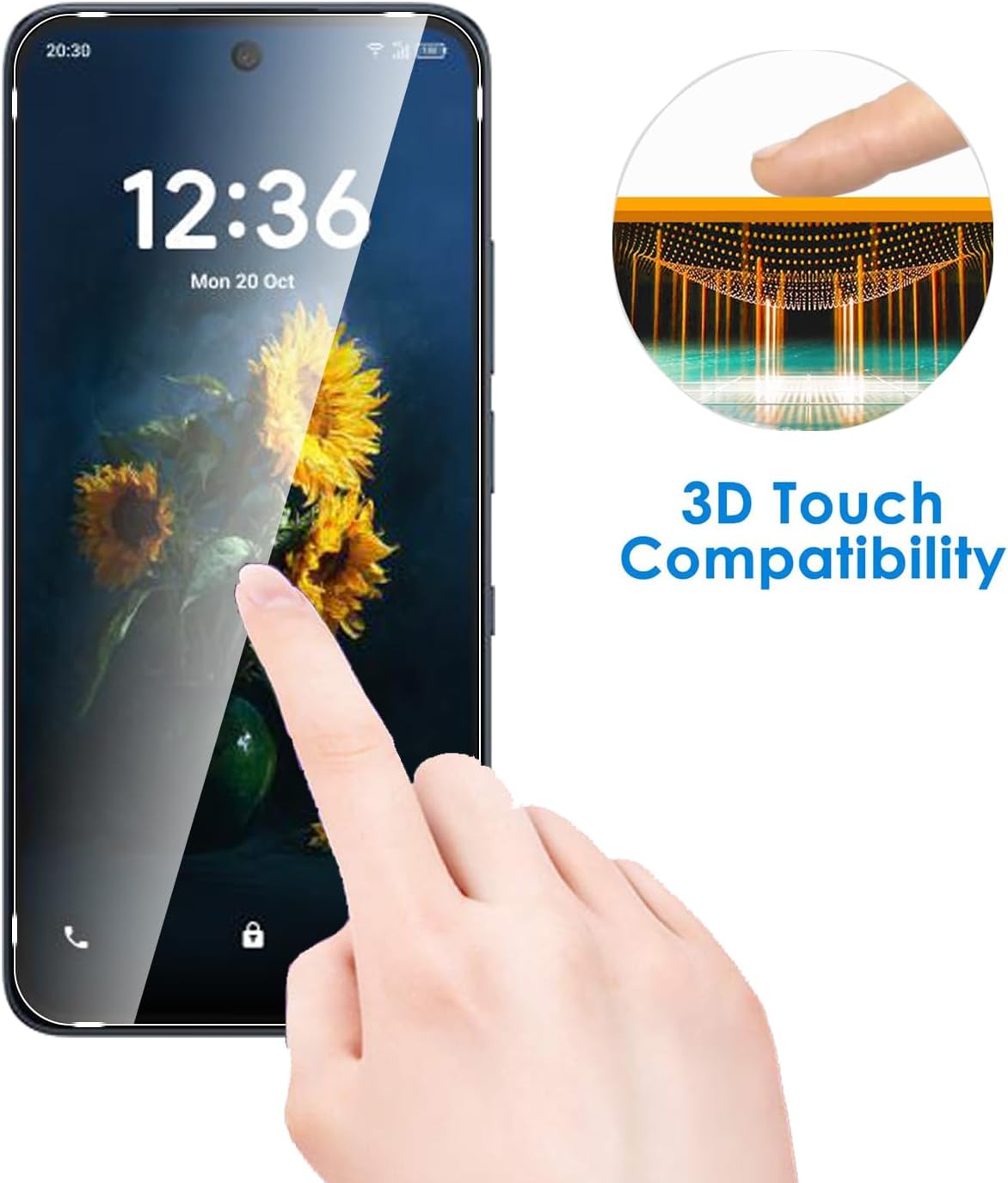 2 Pack Compatible with TCL NxtPaper 70 Pro/K70/K70 XE Screen Protector,Full Coverage 9H Tempered Glass Film,HD Clear Scratch Resistant,Bubble-Free
