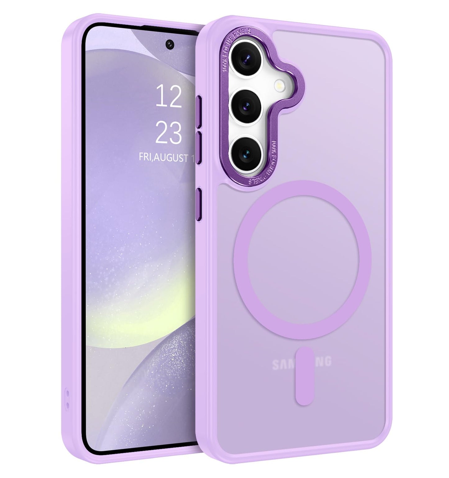 BENTOBEN Magnetic for Samsung Galaxy S24 Plus Case [Compatible with Magsafe] Translucent Matte Slim Thin Shockproof Anti-Yellow Women Men Protective Phone Cases Cover for Samsung S24 Plus 6.7", Black
