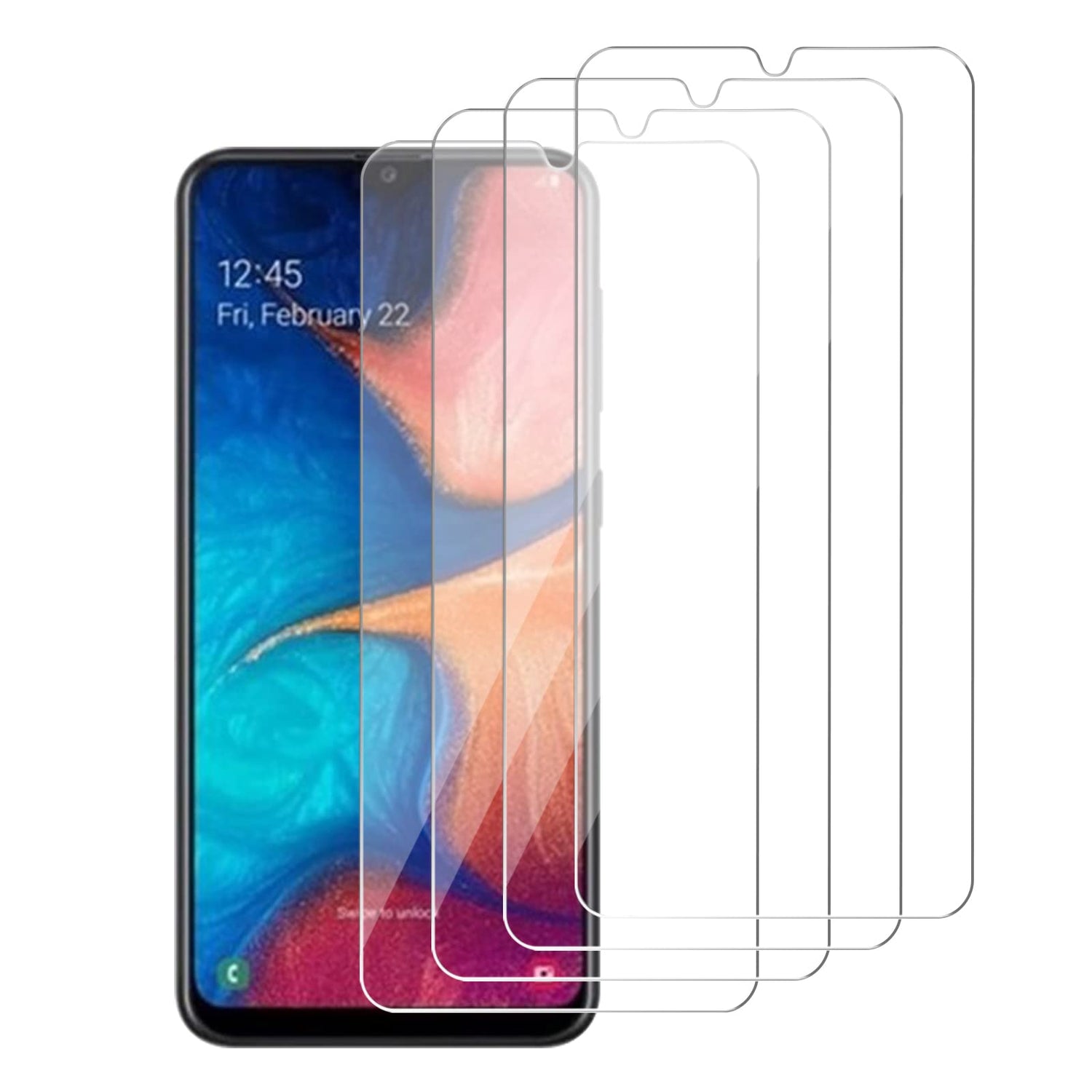 4 Pack Glass Screen Protector Compatible for Samsung Galaxy A25 5G / SM-A256E [9H Hardness]-HD Screen Tempered Glass, Scratch Resistant,Easy Install [Case Friendly]