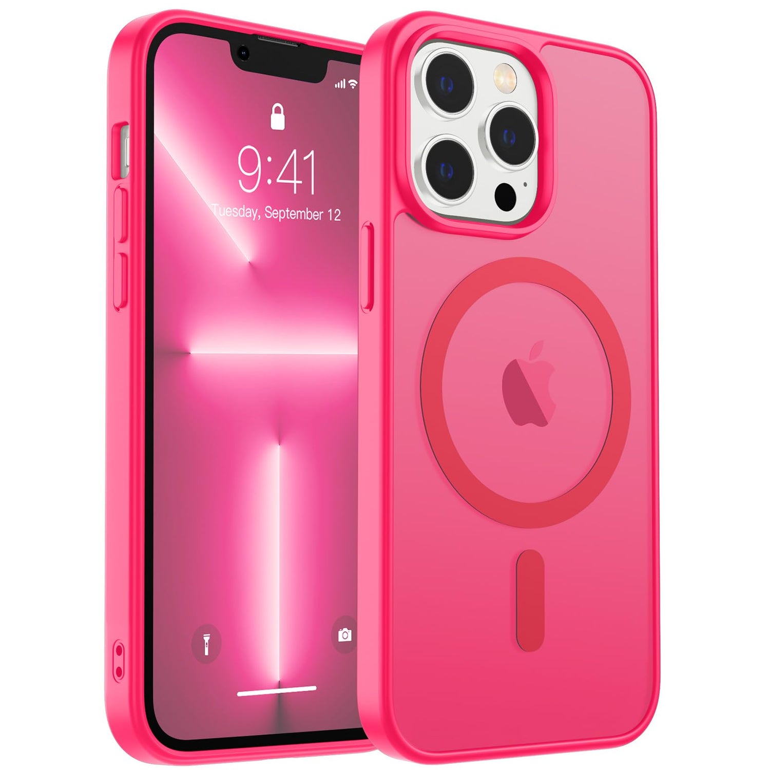 Magnetic for iPhone 17 Case, Upgraded [Camera Control Button] [Full Camera Protection] [with 1 Screen Protector] Translucent Matte Shockproof Protective Phone Cover, Mist Blue