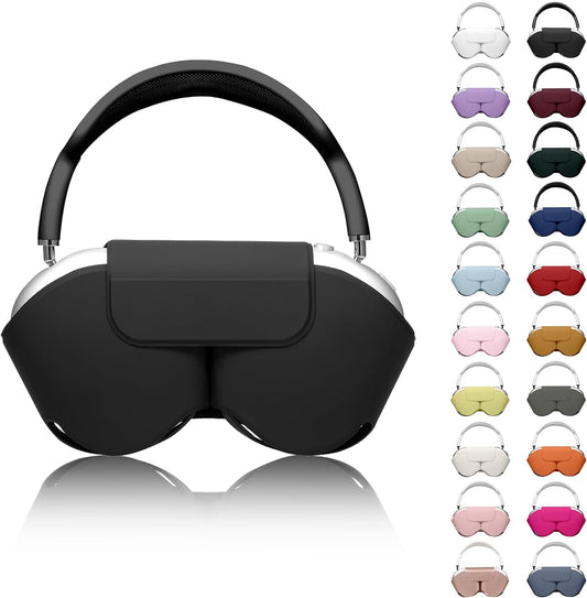 for Apple Airpods Max Case,Smart Case Cover Accessories with Sleep Mode Made by PU Leather Original Replacement Carrying Case for Airpod Pro Max Headphones, Black