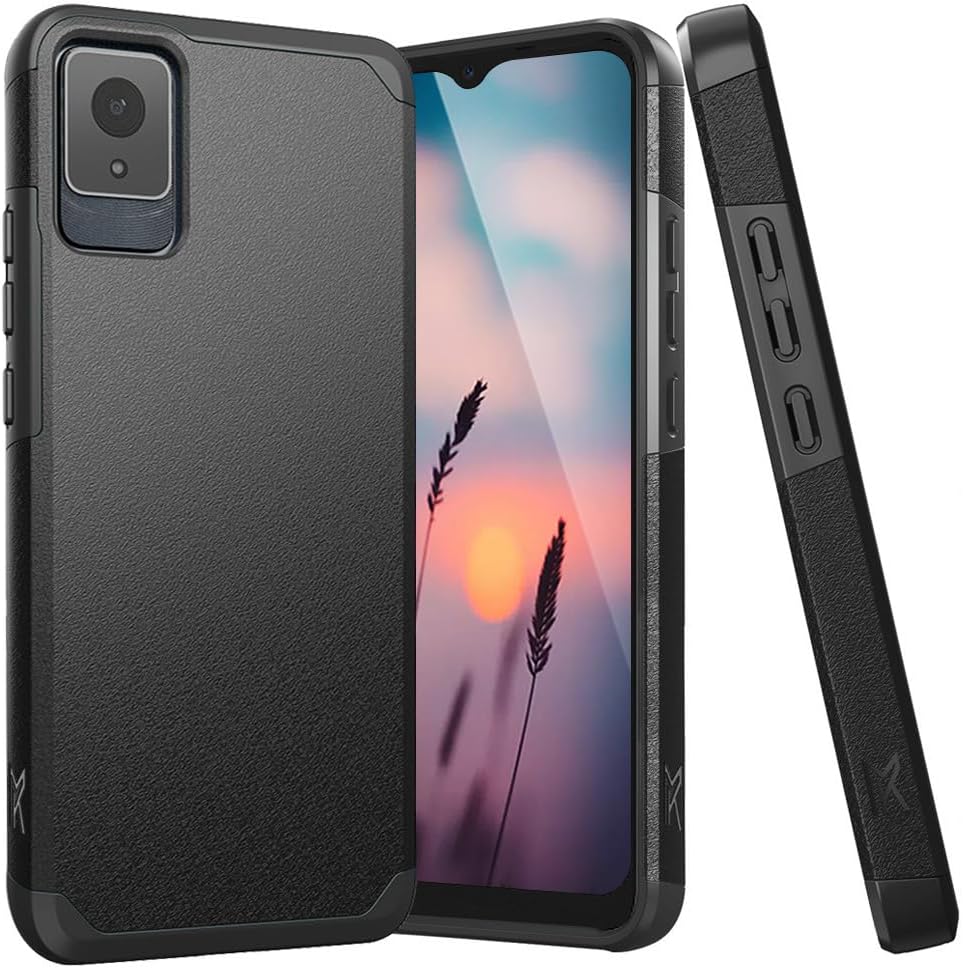 TJS Compatible for TCL K11 T432W Phone Case (Black)