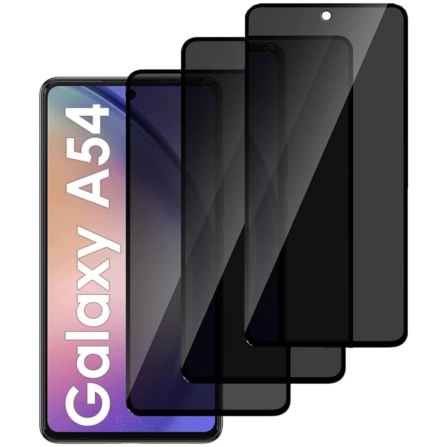 3 Pack Privacy Screen Protector for Samsung Galaxy Note 10, 9H Hardness [Anti-Scratch] Anti-Spy Tempered Glass Film for Samsung Galaxy Note 10 [Support Fingerprint Unlock]