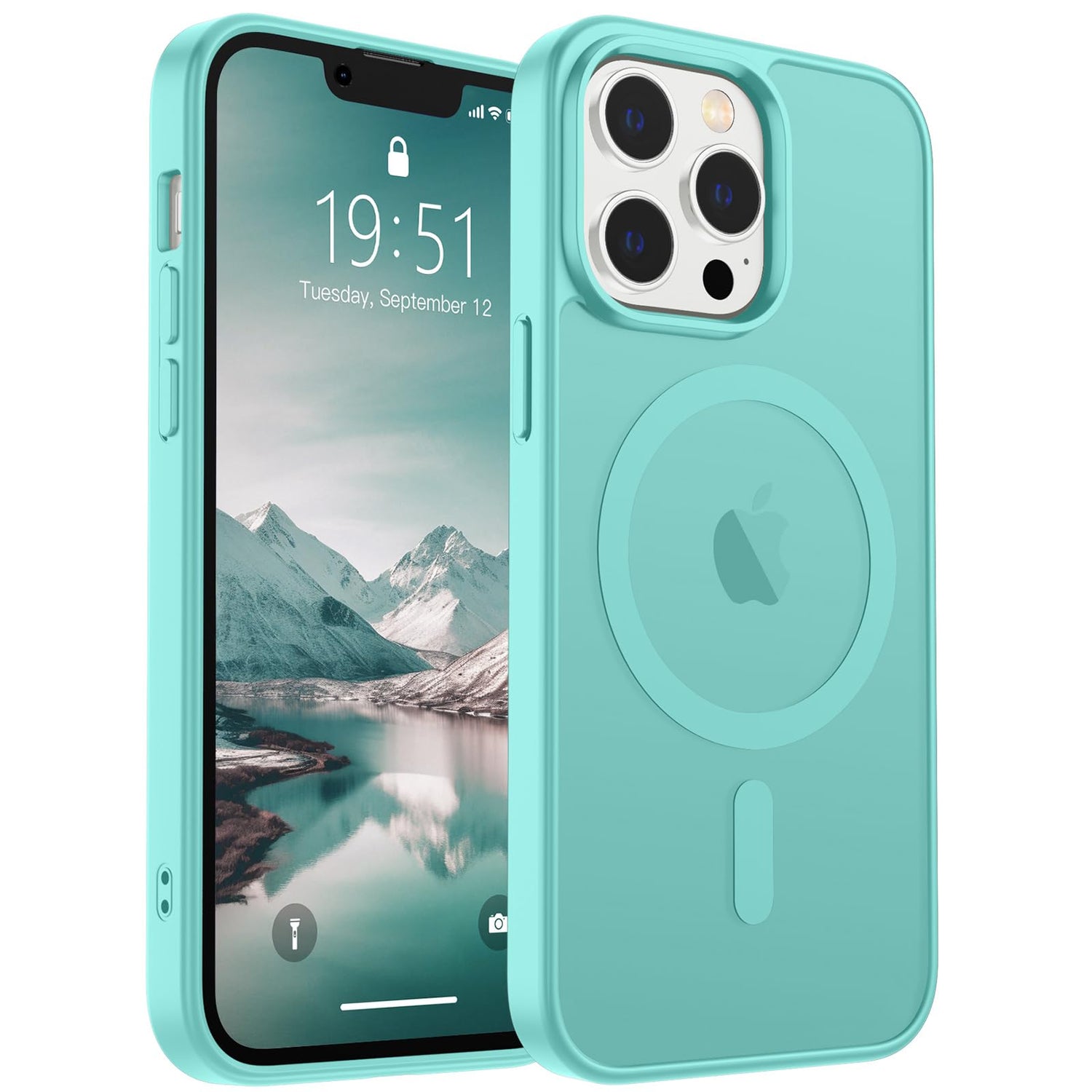SUPFINE Magnetic for iPhone 17 Case (Compatible with MagSafe)(Military Grade Drop Protection) Translucent Matte Shockproof with Anti-Fingerprint Phone Cover,Black