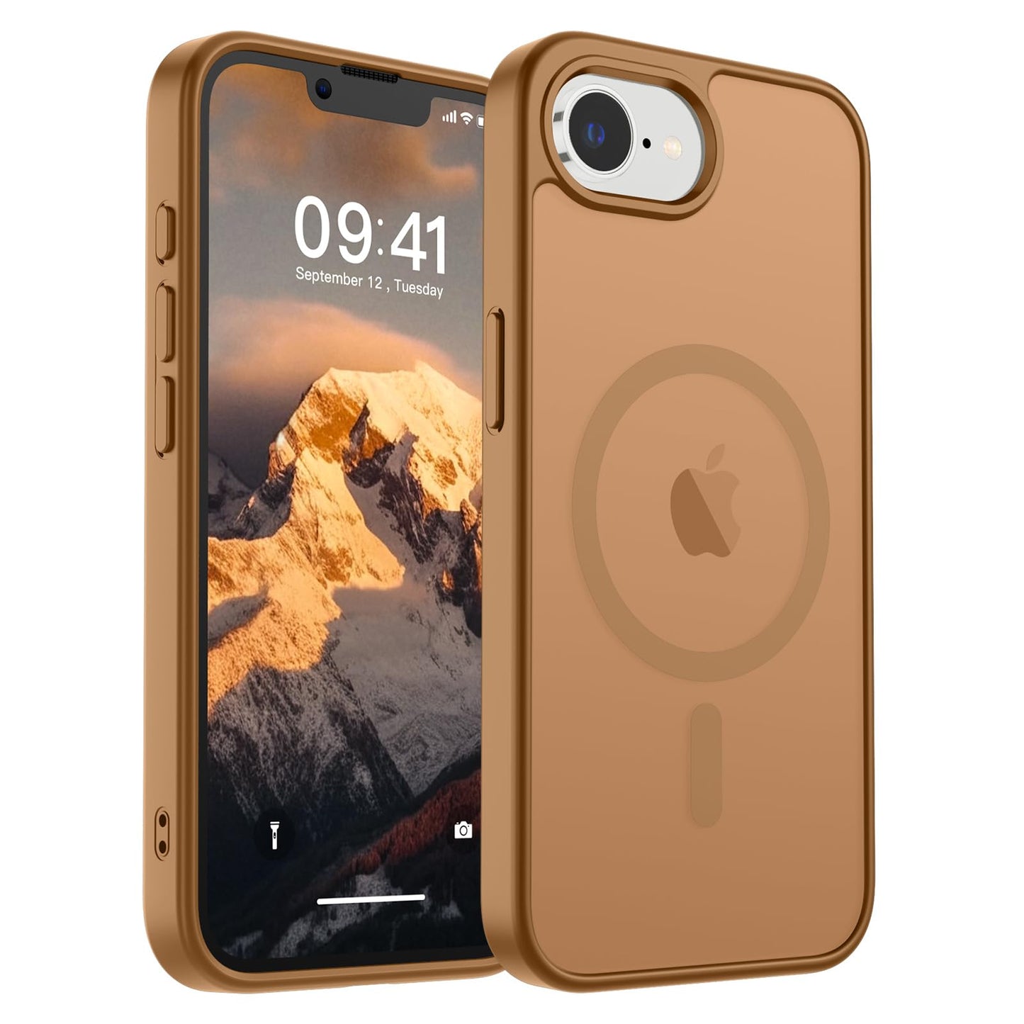 SUPFINE Magnetic for iPhone 17 Case (Compatible with MagSafe)(Military Grade Drop Protection) Translucent Matte Shockproof with Anti-Fingerprint Phone Cover,Black