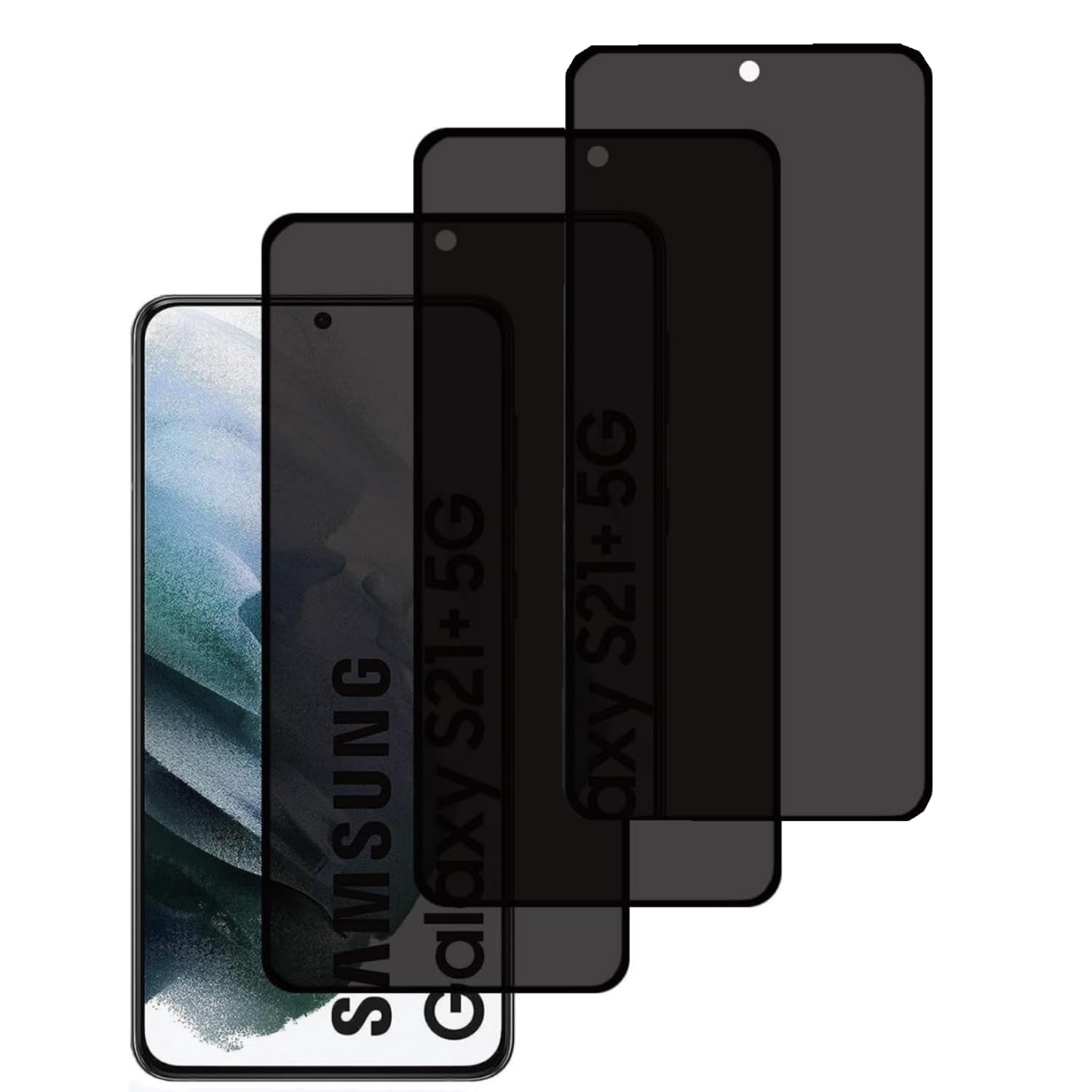 3 Pack Privacy Screen Protector for Samsung Galaxy Note 10, 9H Hardness [Anti-Scratch] Anti-Spy Tempered Glass Film for Samsung Galaxy Note 10 [Support Fingerprint Unlock]