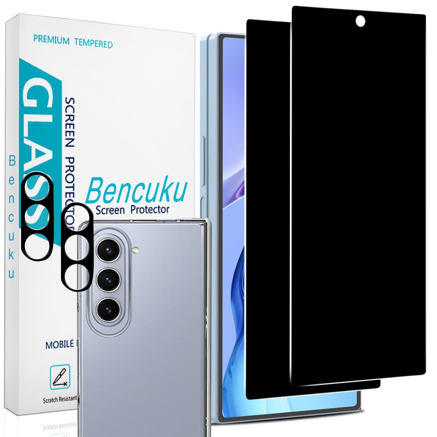 2 Pack Privacy Screen Protector for Samsung Galaxy A26 5G