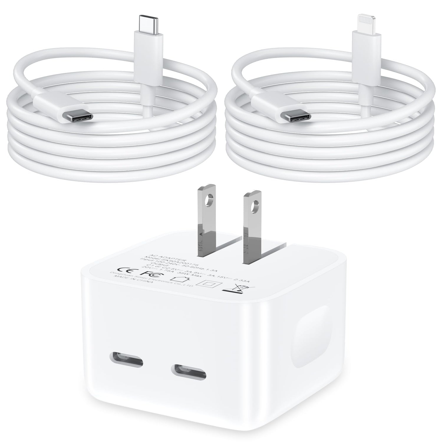 [4 Pack] USB-C Wall Charger, 20W USB-C Power Adapter Replacement for Phone 17/16/15/14/13/15 Pro/Pro Max/Plus/XS/XR/X,Galaxy, Pixel,i Pad and More
