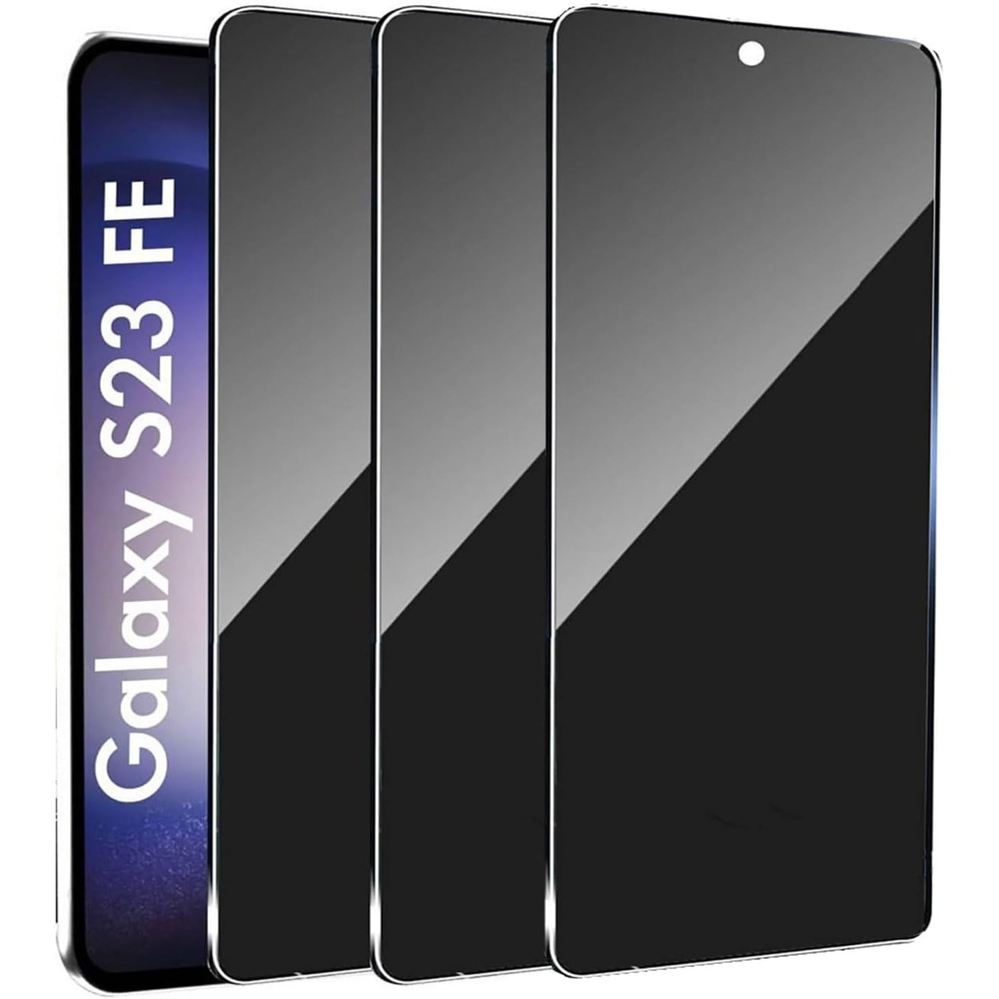 3 Pack Privacy Screen Protector for Samsung Galaxy Note 10, 9H Hardness [Anti-Scratch] Anti-Spy Tempered Glass Film for Samsung Galaxy Note 10 [Support Fingerprint Unlock]