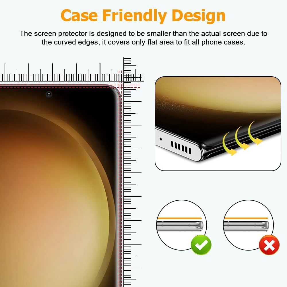 [2+2 Pack] Galaxy S21 Ultra Privacy Screen Protector with Camera Lens Protector, 9H Tempered Glass, Fingerprint Support, 3D Curved, HD Clear Anti-Spy Film for Galaxy S21 Ultra 5G (6.8 Inch)
