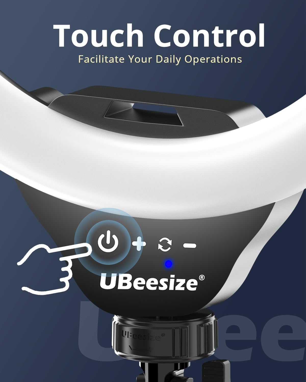UBeesize 12" LED Ring Light with 62" Tripod Stand, Phone Holder & Remote | Dimmable Selfie Light for Video Recording, Live Streaming, TikTok, YouTube, Makeup, Compatible with iPhone & Android (Black)