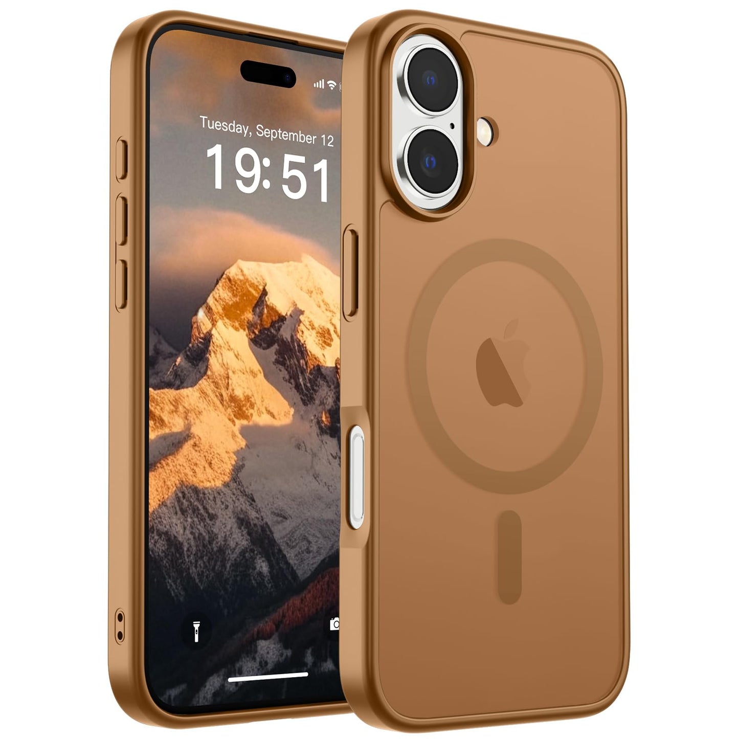 SUPFINE Magnetic for iPhone 17 Case (Compatible with MagSafe)(Military Grade Drop Protection) Translucent Matte Shockproof with Anti-Fingerprint Phone Cover,Black