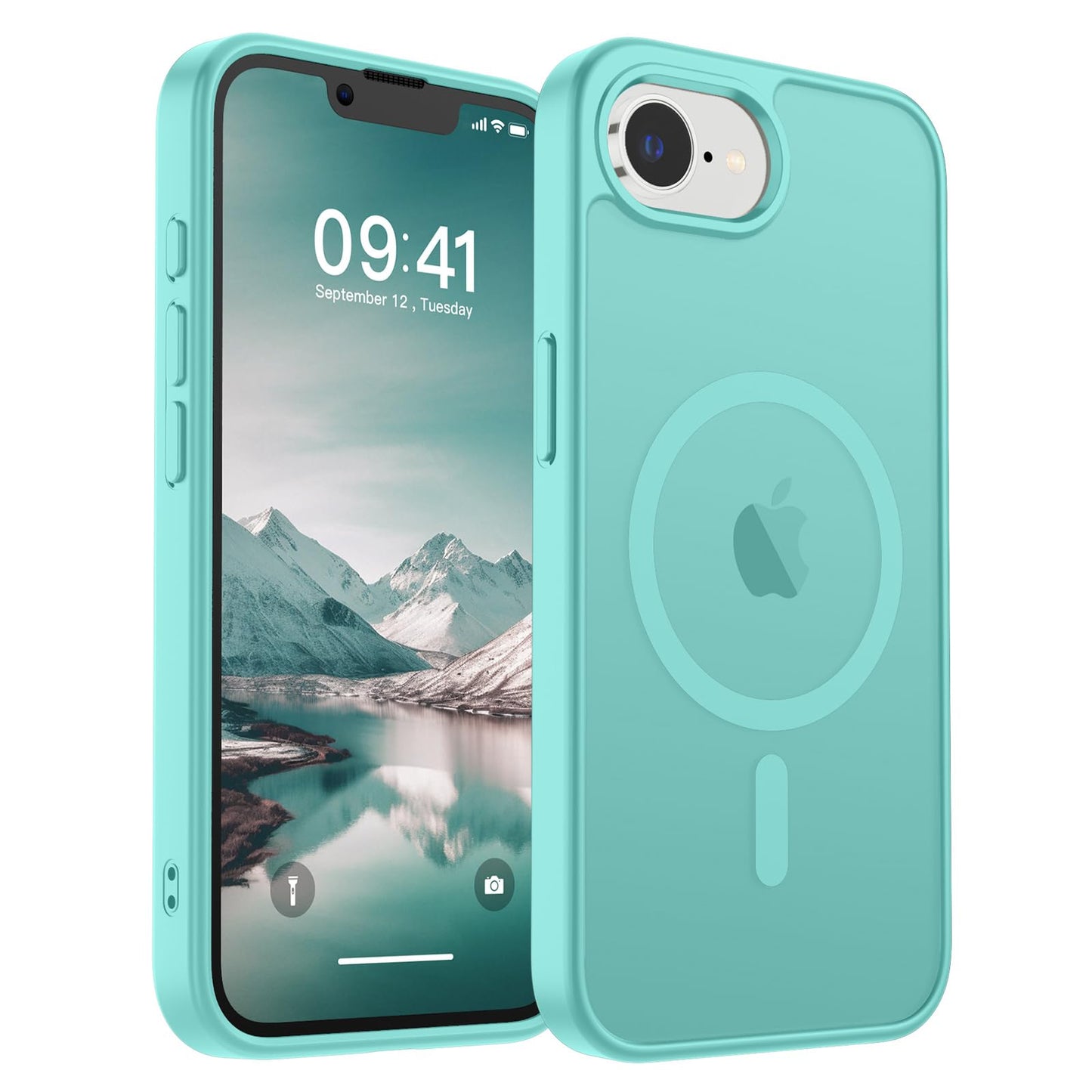 SUPFINE Magnetic for iPhone 17 Case (Compatible with MagSafe)(Military Grade Drop Protection) Translucent Matte Shockproof with Anti-Fingerprint Phone Cover,Black