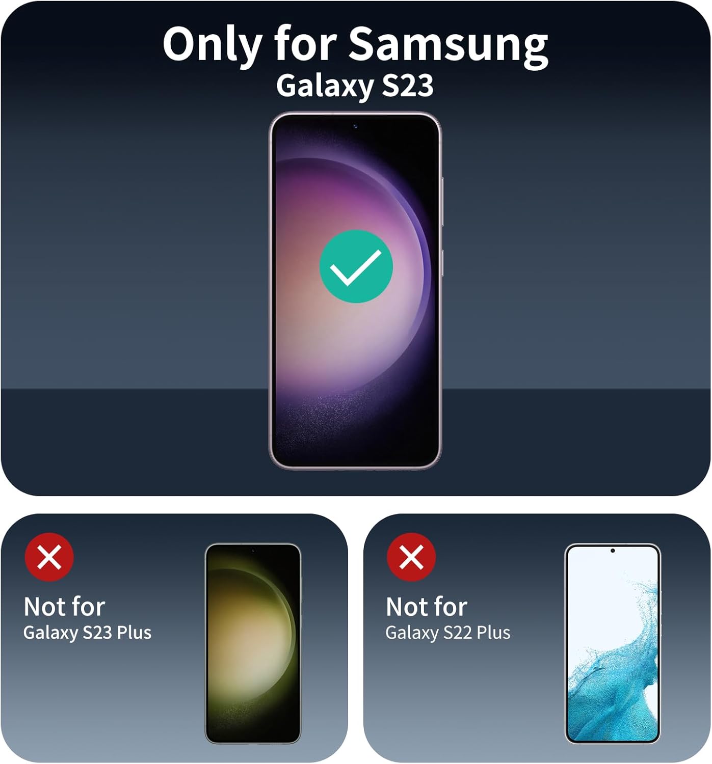 Privacy Screen Protector and Camera Lens Protector for Samsung Galaxy S23, Double Shatterproof Anti-Spy Tempered Glass Film, Private Protection, [Anti-Scratch][9H Hardness], 3-Pack Each