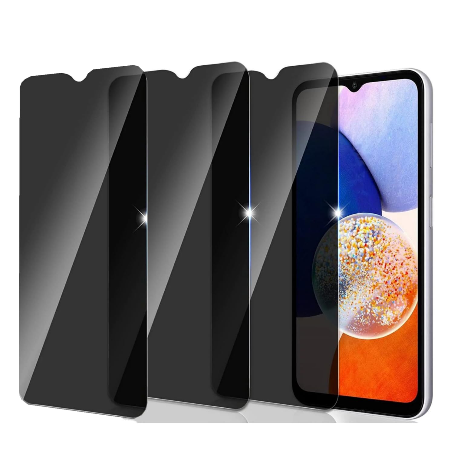 3 Pack Privacy Screen Protector for Samsung Galaxy Note 10, 9H Hardness [Anti-Scratch] Anti-Spy Tempered Glass Film for Samsung Galaxy Note 10 [Support Fingerprint Unlock]