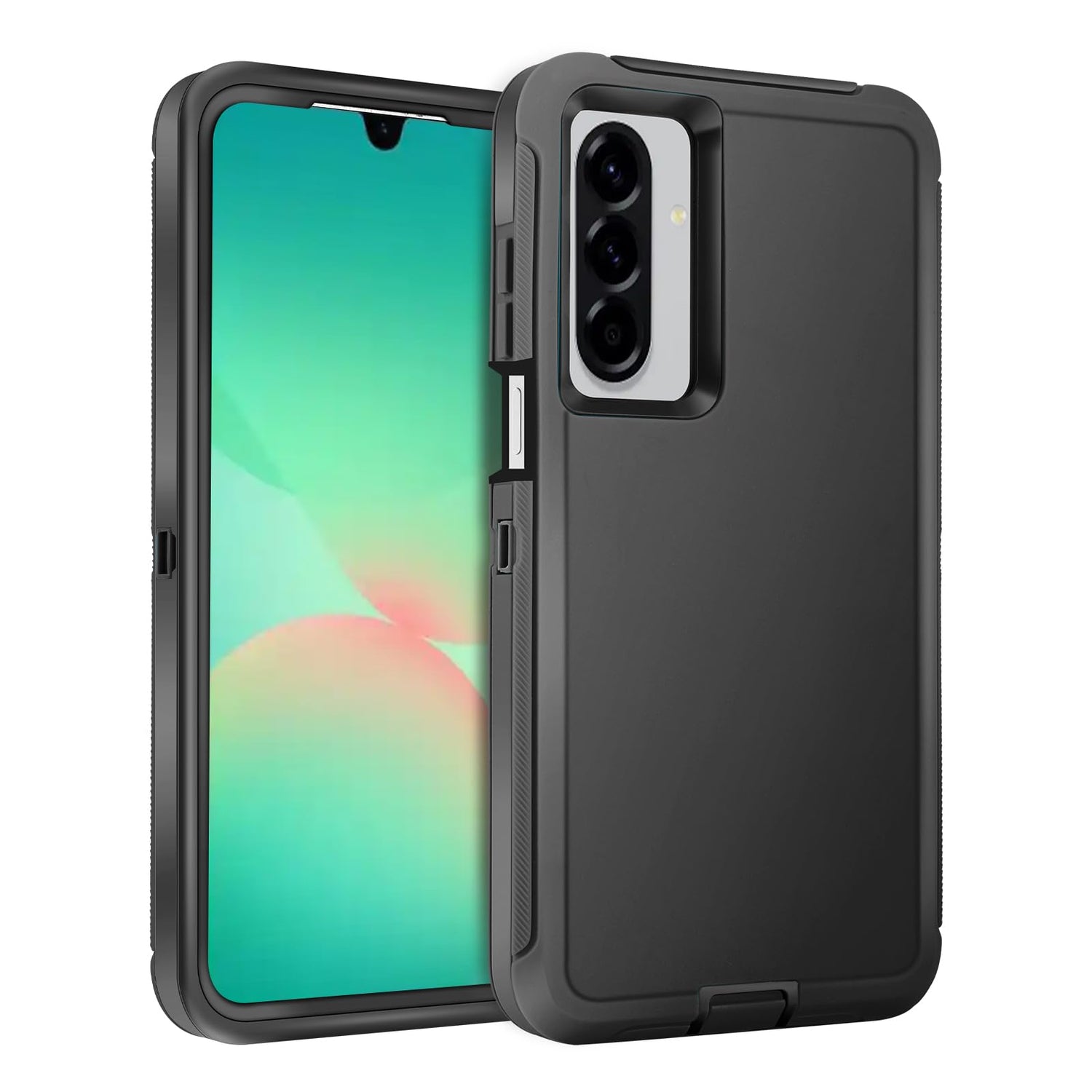Belt Clip Case for Samsung Galaxy A25 (6.5"), 3 in 1 Full Body Shockproof Heavy Duty Military Grade Tough Durable Protection Case for Samsung Galaxy A25 5G 2024 Release