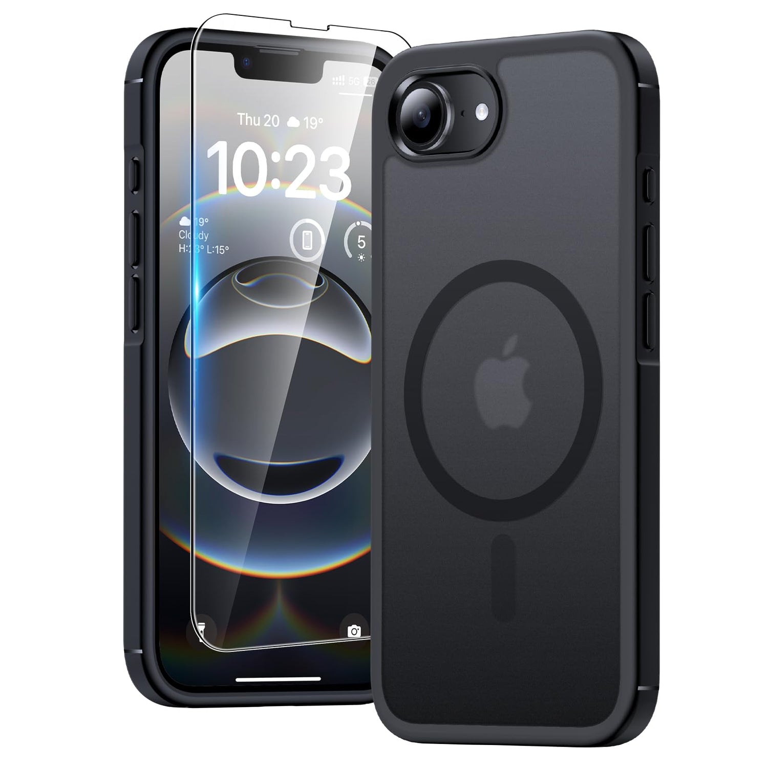 TAURI for iPhone 17 Case, Anti-Yellowing with Screen Protector, Military-Grade Protection Shockproof Slim Phone Case for iPhone 17, Clear