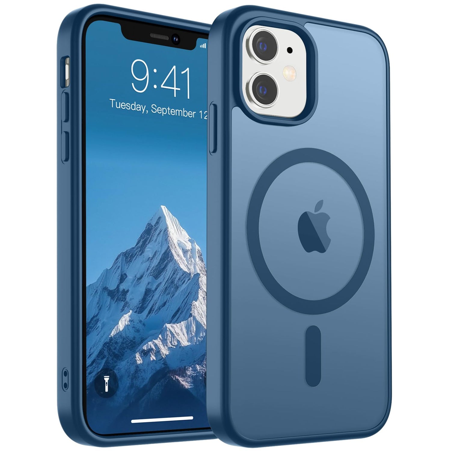 SUPFINE Magnetic for iPhone 17 Case (Compatible with MagSafe)(Military Grade Drop Protection) Translucent Matte Shockproof with Anti-Fingerprint Phone Cover,Black