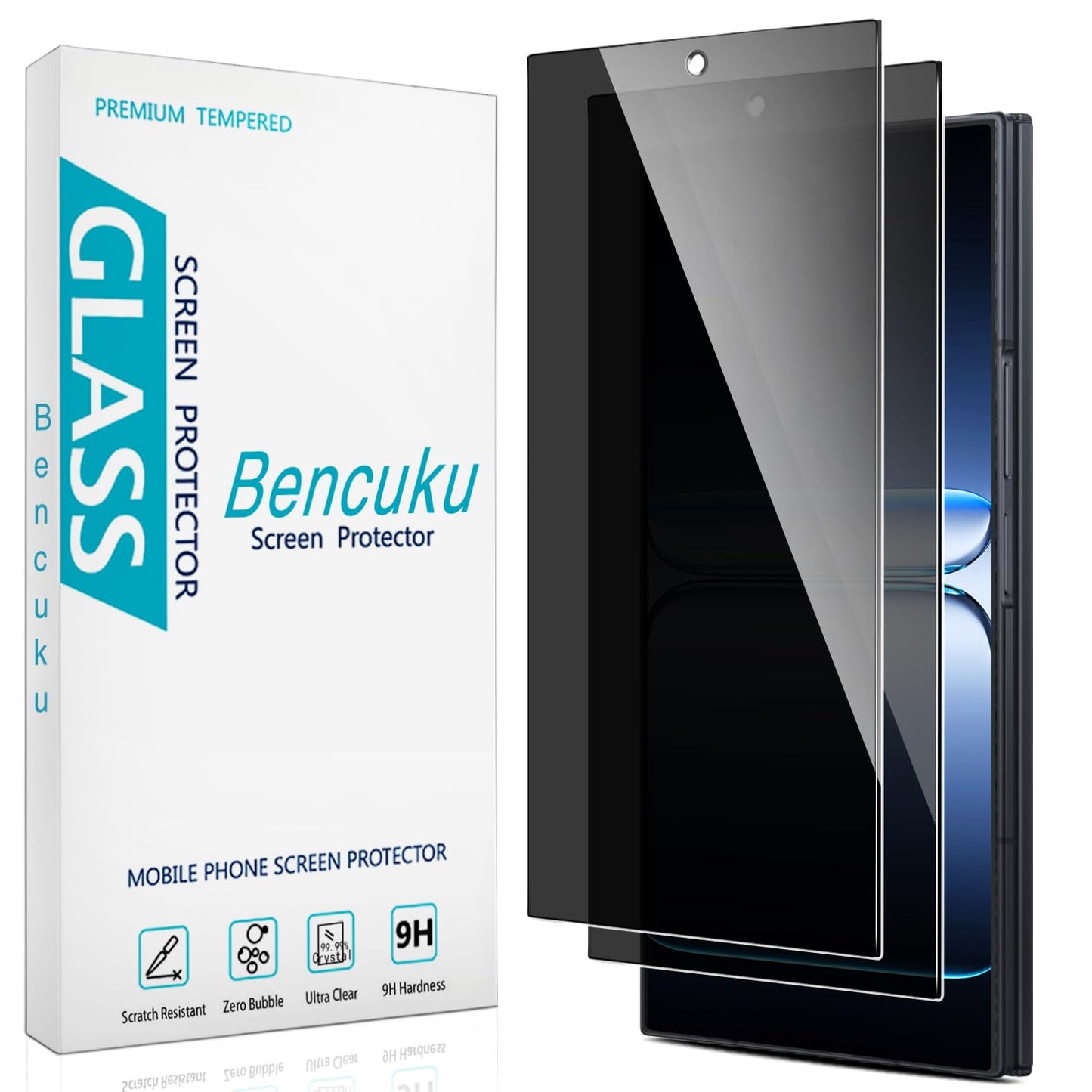 2 Pack Privacy Screen Protector for Samsung Galaxy A26 5G