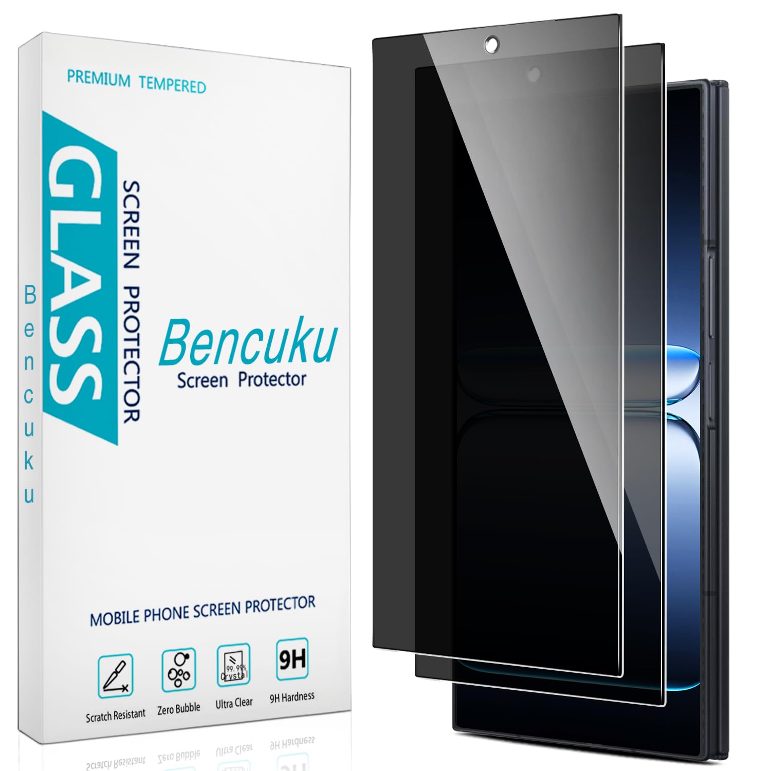 2 Pack Privacy Screen Protector for Samsung Galaxy A26 5G