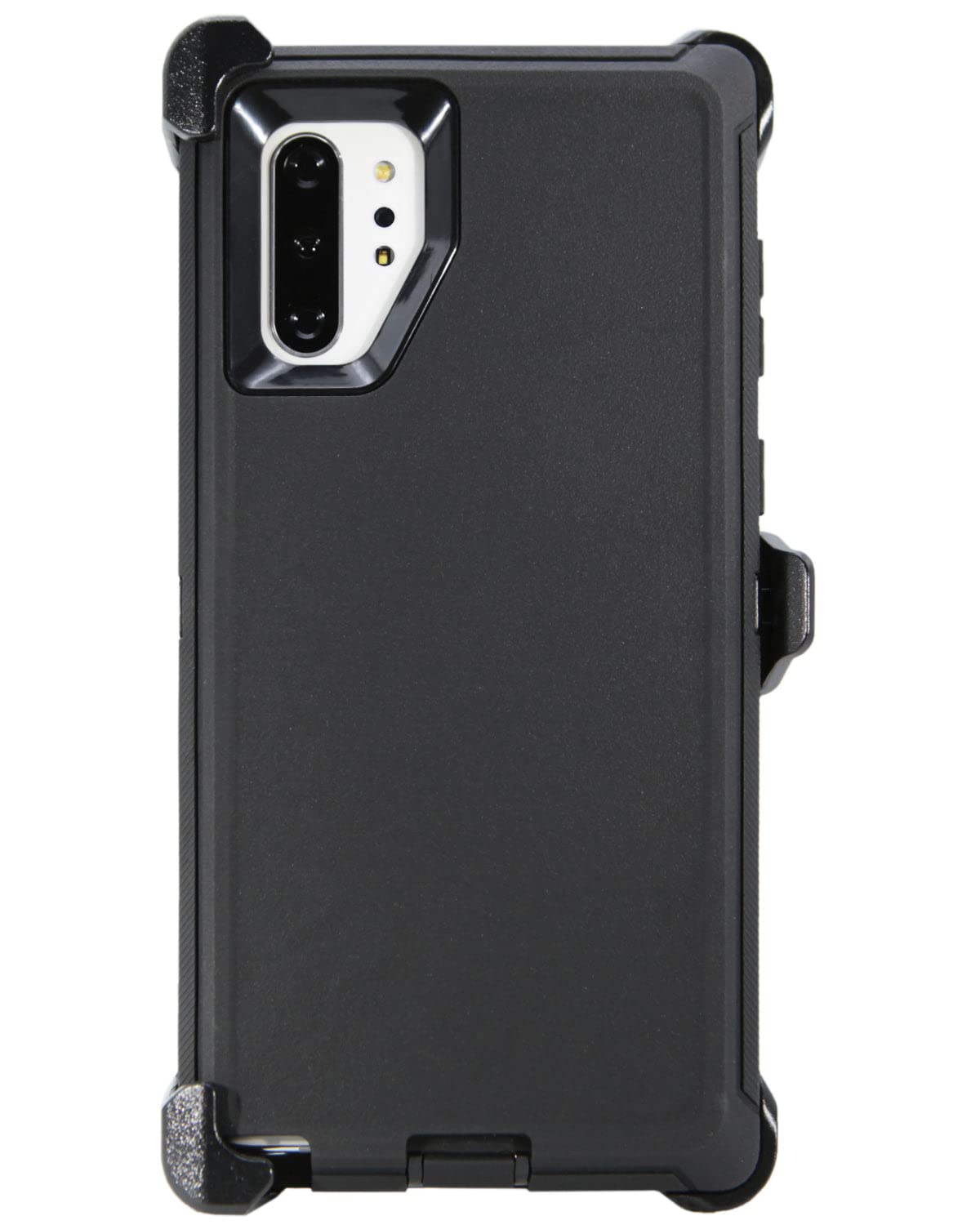 WallSkiN Case for Galaxy Note 9 (6.4") Heavy Duty Full Body Military Grade Drop Protection Carrying Cover Holder | Holster for Men Belt with Clip Stand – Black/Black