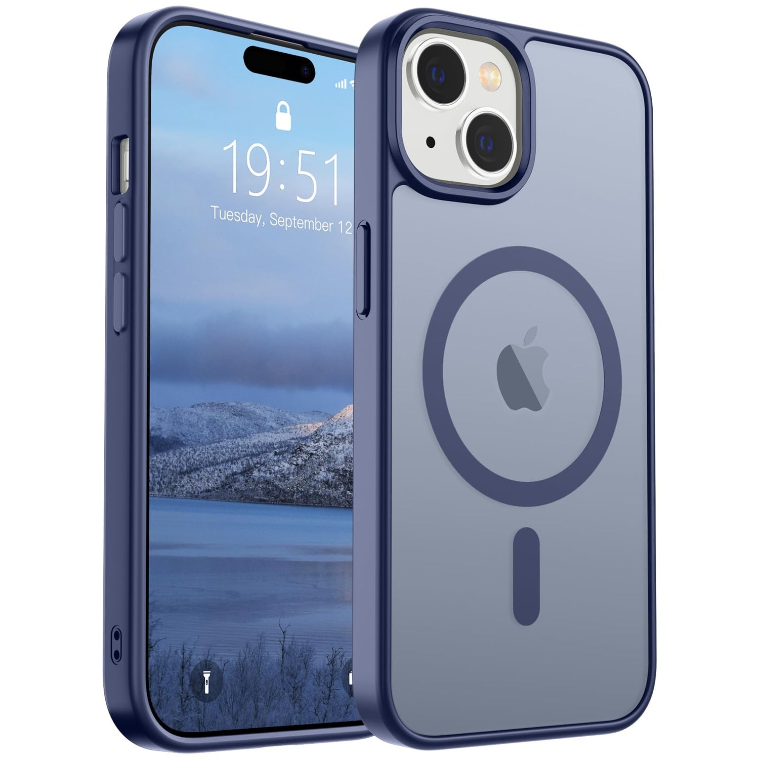 SUPFINE Magnetic for iPhone 17 Case (Compatible with MagSafe)(Military Grade Drop Protection) Translucent Matte Shockproof with Anti-Fingerprint Phone Cover,Black