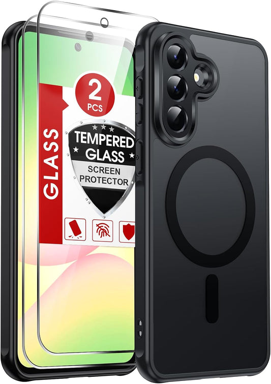 LeYi for Samsung Galaxy A57-5G Phone Case: MagSafe Fit 2 X Screen Protector