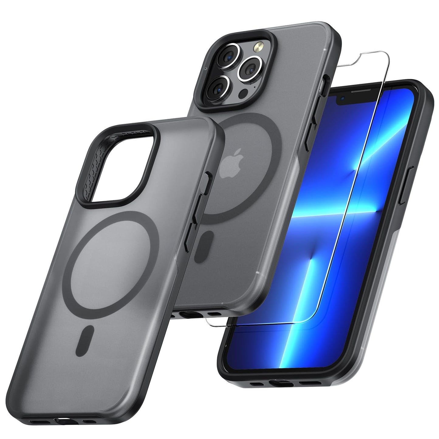 TAURI for iPhone 17 Case, Anti-Yellowing with Screen Protector, Military-Grade Protection Shockproof Slim Phone Case for iPhone 17, Clear