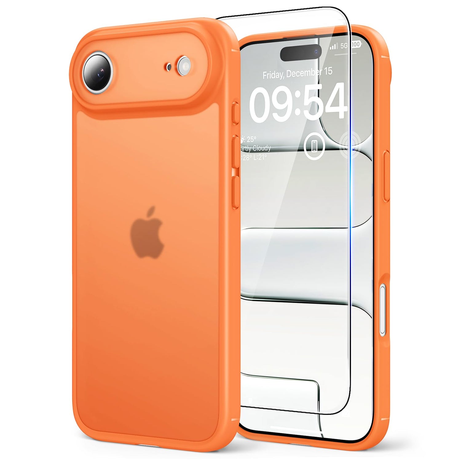 TAURI for iPhone 17 Case, Anti-Yellowing with Screen Protector, Military-Grade Protection Shockproof Slim Phone Case for iPhone 17, Clear