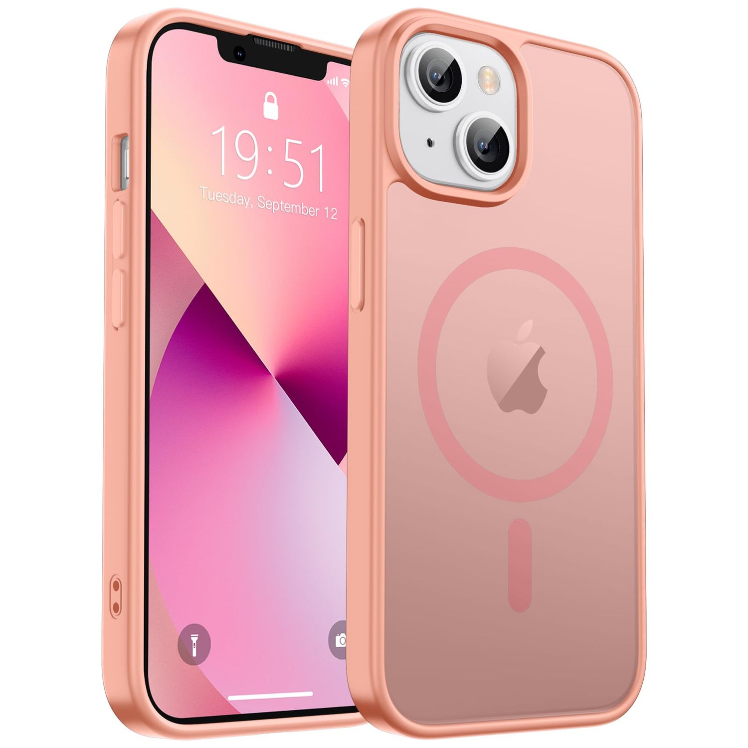 Magnetic for iPhone 17 Case, Upgraded [Camera Control Button] [Full Camera Protection] [with 1 Screen Protector] Translucent Matte Shockproof Protective Phone Cover, Mist Blue